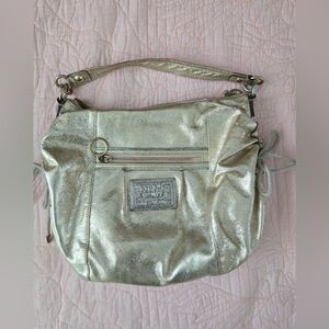 Coach Gold Metallic Shoulder Bag